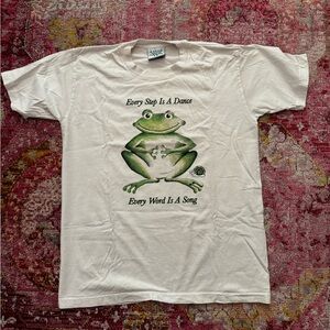 Online Ceramics Frog Tee - “every step is a dance every word is a song”